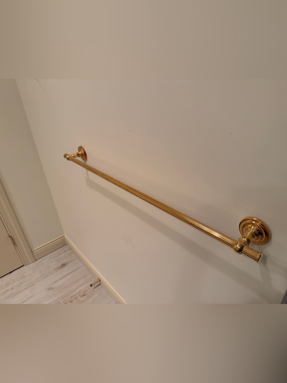 Set 2 Gold Jado German Towel Bar and Ring